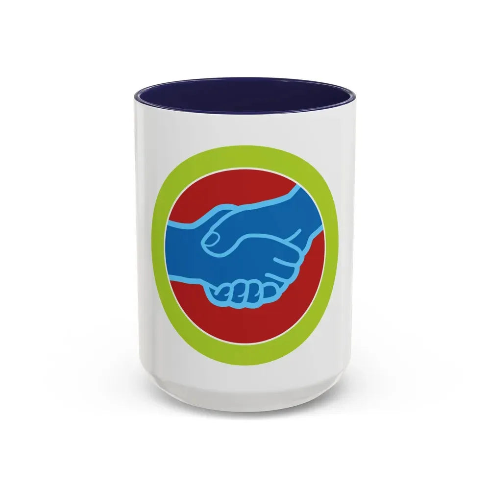 American Labor (Boy Scout Merit Badge) Accent Coffee Mug 15oz Navy - Go Mug Yourself