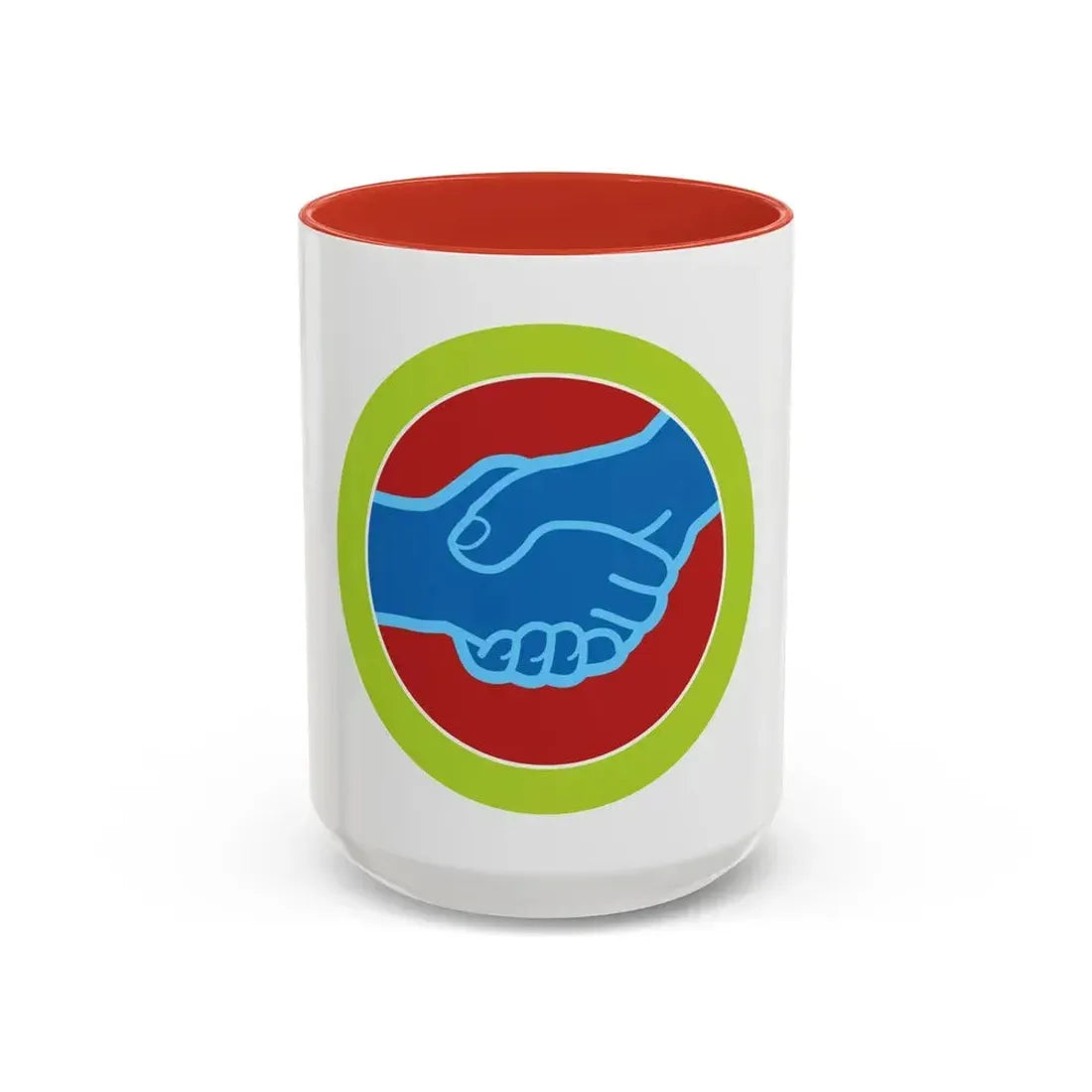 American Labor (Boy Scout Merit Badge) Accent Coffee Mug 15oz Red - Go Mug Yourself