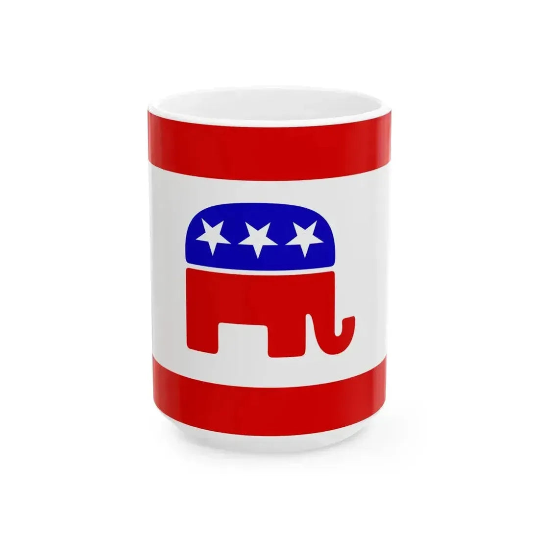 American Republican Flag (United States) White Coffee Mug 15oz - Go Mug Yourself
