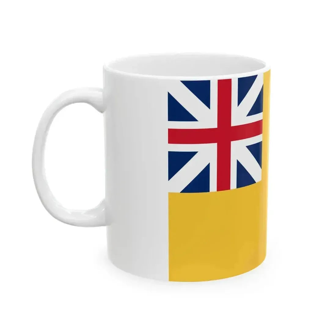 American Revolutionary War regimental flag - the Monmouth Flag (United States) White Coffee Mug - Go Mug Yourself