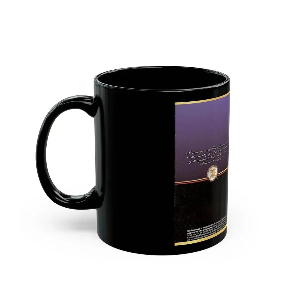 AMERICAN RIFLEMAN VIDEO COLLECTION (VHS COVER) - Black Coffee Mug - Go Mug Yourself
