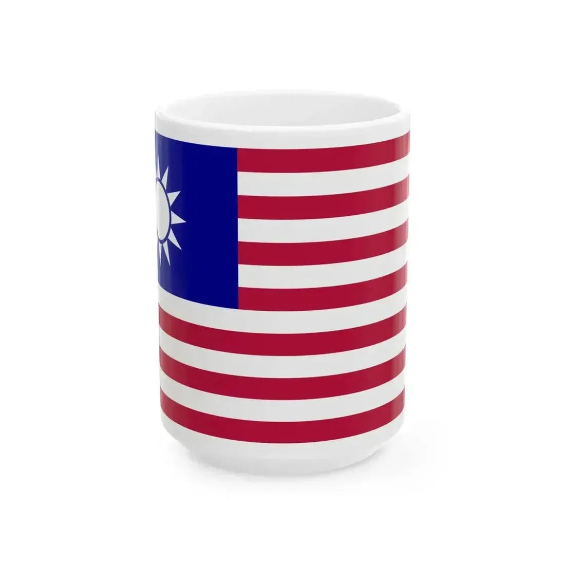 American-Taiwanese flag (United States) White Coffee Mug 15oz - Go Mug Yourself