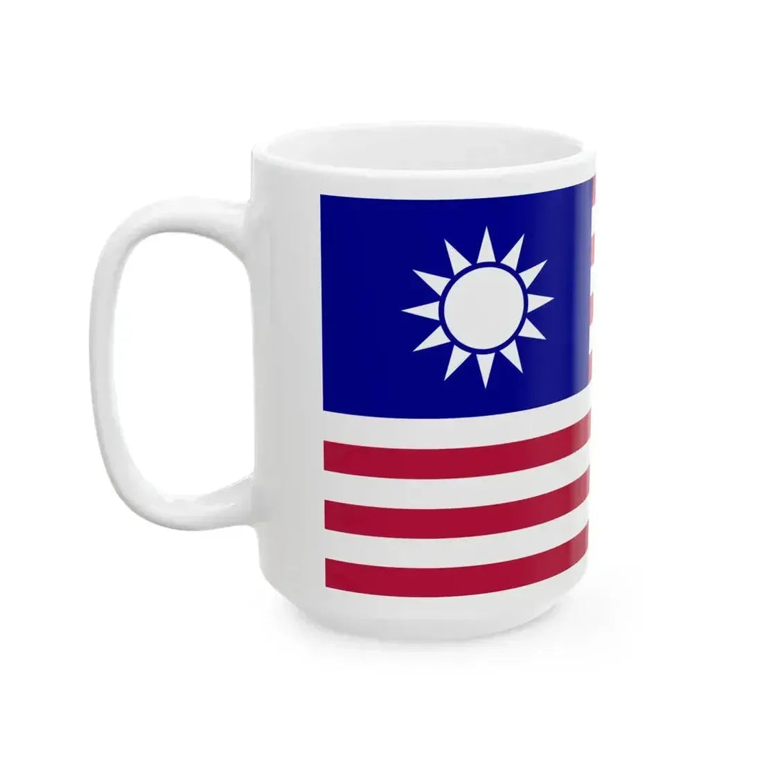 American-Taiwanese flag (United States) White Coffee Mug - Go Mug Yourself
