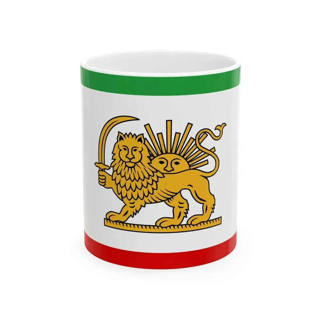 Amir Kabir Flag (Iran) White Coffee Mug 11oz - Go Mug Yourself