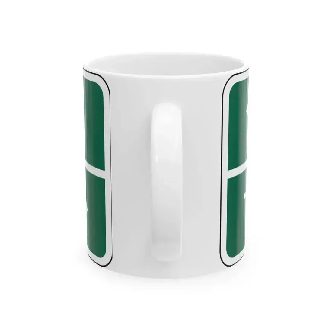 Amity Twin Falls MUTCD D1-2d (Idaho) (Road Sign) White Coffee Mug - Go Mug Yourself