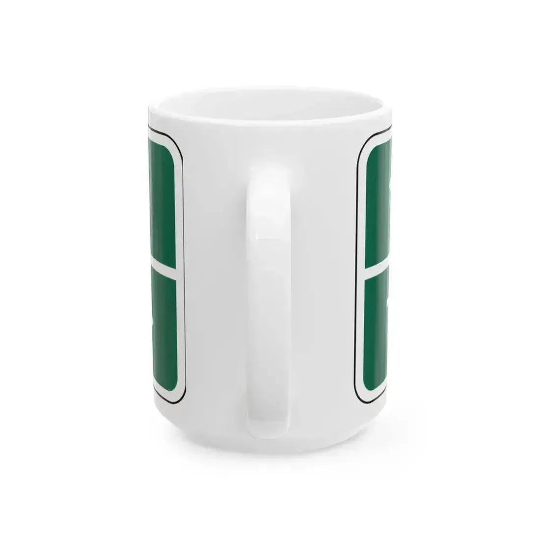 Amity Twin Falls MUTCD D1-2d (Idaho) (Road Sign) White Coffee Mug - Go Mug Yourself