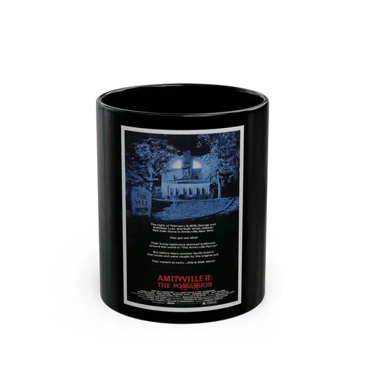 AMITYVILLE II THE POSSESSION 1982 Movie Poster - Black Coffee Mug 11oz - Go Mug Yourself