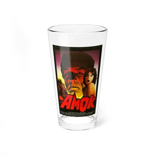 AMOK (SCHIZO) 1976 Movie Poster - Pint Glass 16oz 16oz - Go Mug Yourself