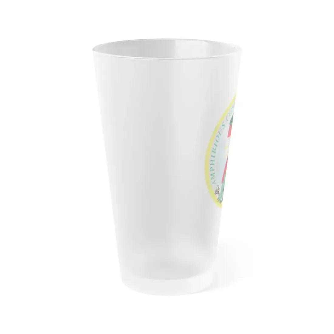 Amphibious Construction Bn 2 SeaBees (U.S. Navy) Frosted Pint Glass 16oz - Go Mug Yourself