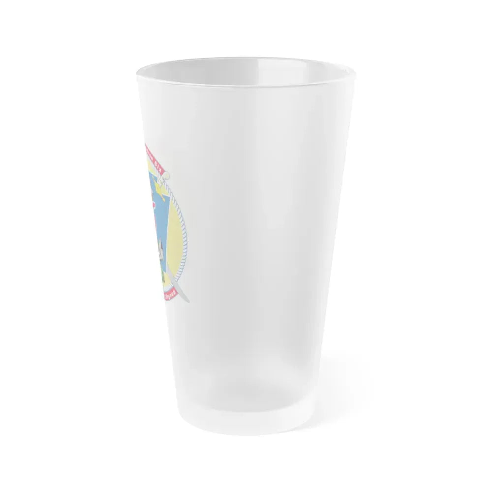 Amphibious Sq 6 (U.S. Navy) Frosted Pint Glass 16oz - Go Mug Yourself