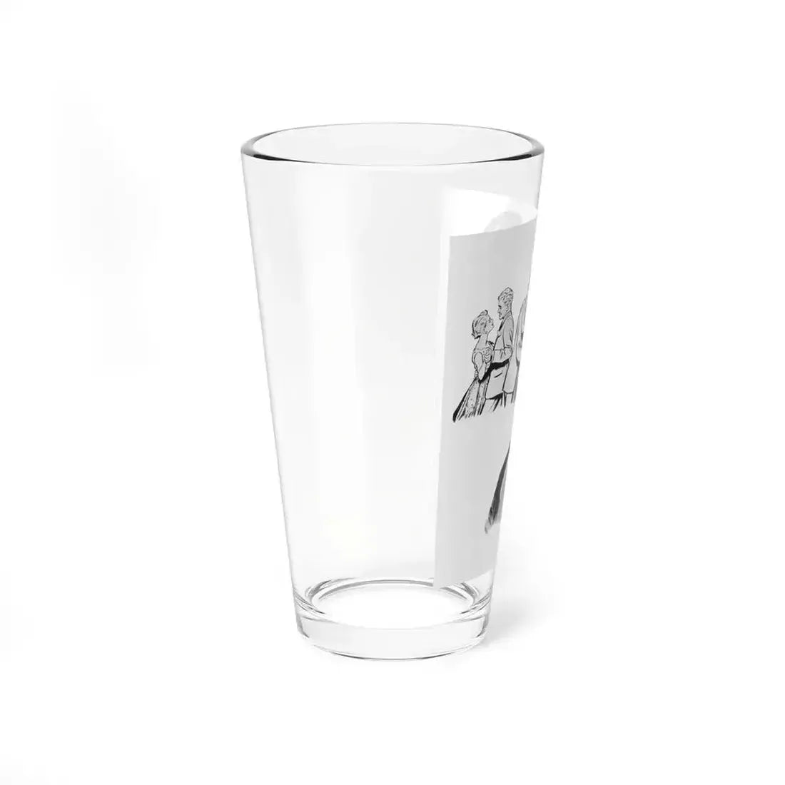 An Absolutely Perfect Man by Harriett Pratt, Woman magazine, 1957 (Magazine Illustration) Pint Glass 16oz - Go Mug Yourself