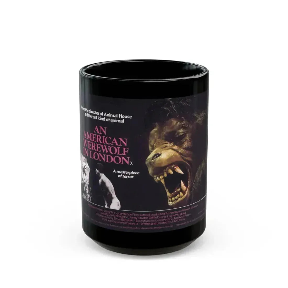 AN AMERICAN WEREWOLF IN LONDON (2) 1981 Movie Poster - Black Coffee Mug 15oz - Go Mug Yourself