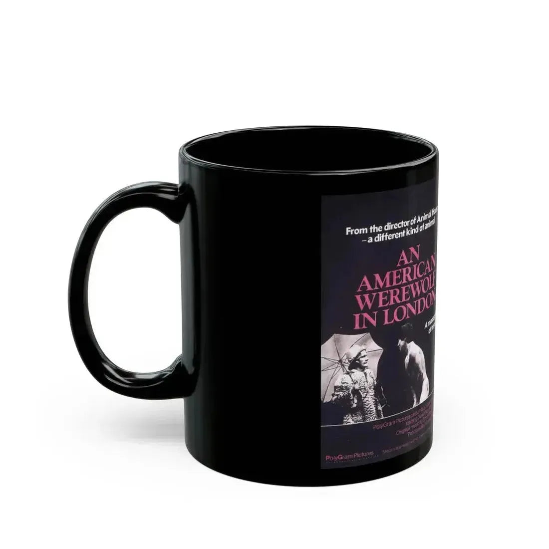 AN AMERICAN WEREWOLF IN LONDON (2) 1981 Movie Poster - Black Coffee Mug - Go Mug Yourself