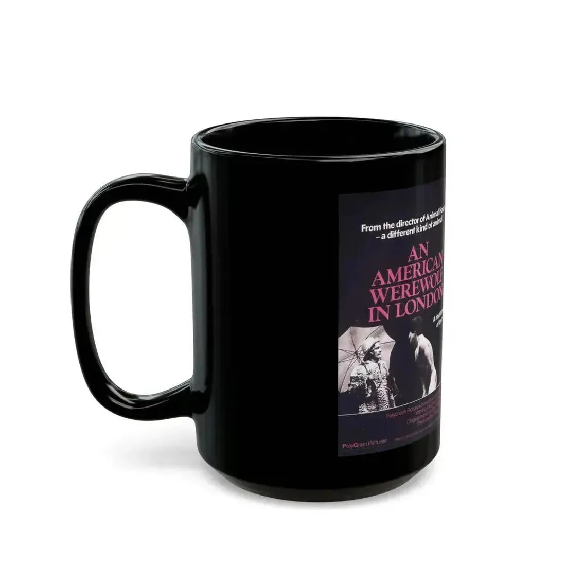 AN AMERICAN WEREWOLF IN LONDON (2) 1981 Movie Poster - Black Coffee Mug - Go Mug Yourself
