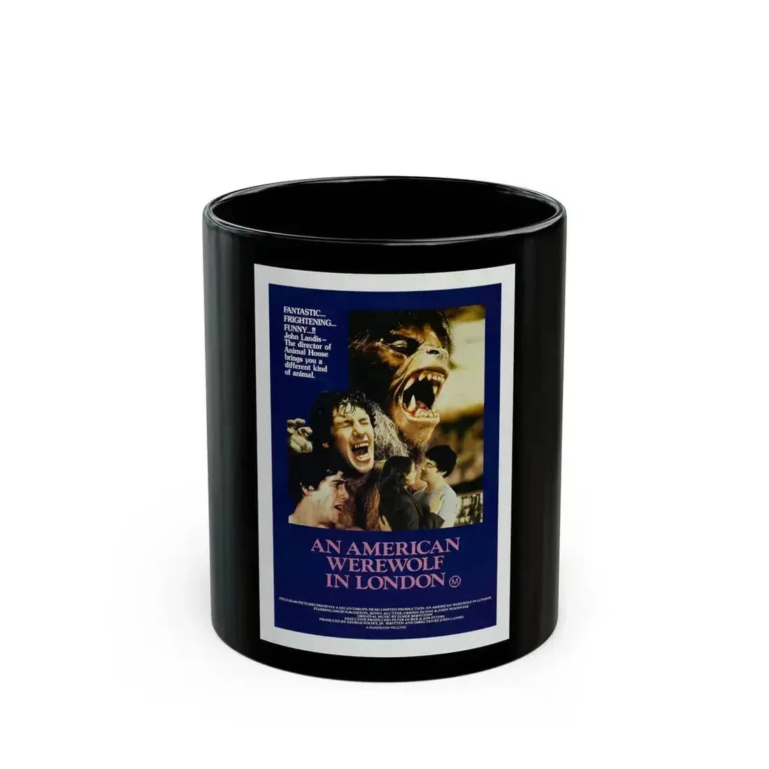 AN AMERICAN WEREWOLF IN LONDON (3) 1981 Movie Poster - Black Coffee Mug 11oz - Go Mug Yourself
