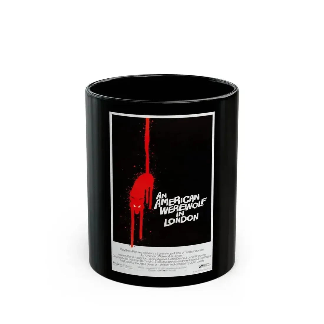 AN AMERICAN WEREWOLF IN LONDON (4) 1981 Movie Poster - Black Coffee Mug 11oz - Go Mug Yourself