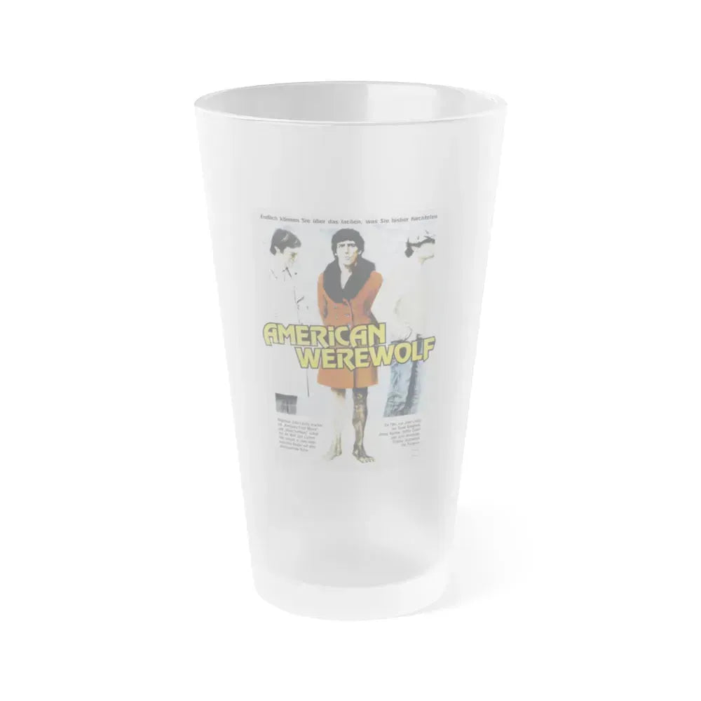 AN AMERICAN WEREWOLF IN LONDON (GERMAN) 1981 Movie Poster - Frosted Pint Glass 16oz 16oz Frosted - Go Mug Yourself