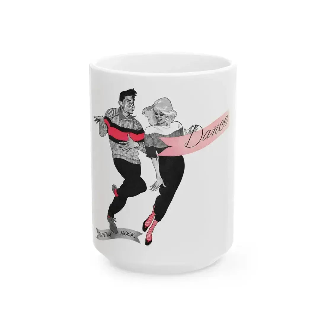 An article on dance steps, Woman's Own magazine, 1959 - White Coffee Mug 15oz - Go Mug Yourself