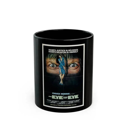 AN EYE FOR AN EYE 1981 Movie Poster - Black Coffee Mug 11oz - Go Mug Yourself