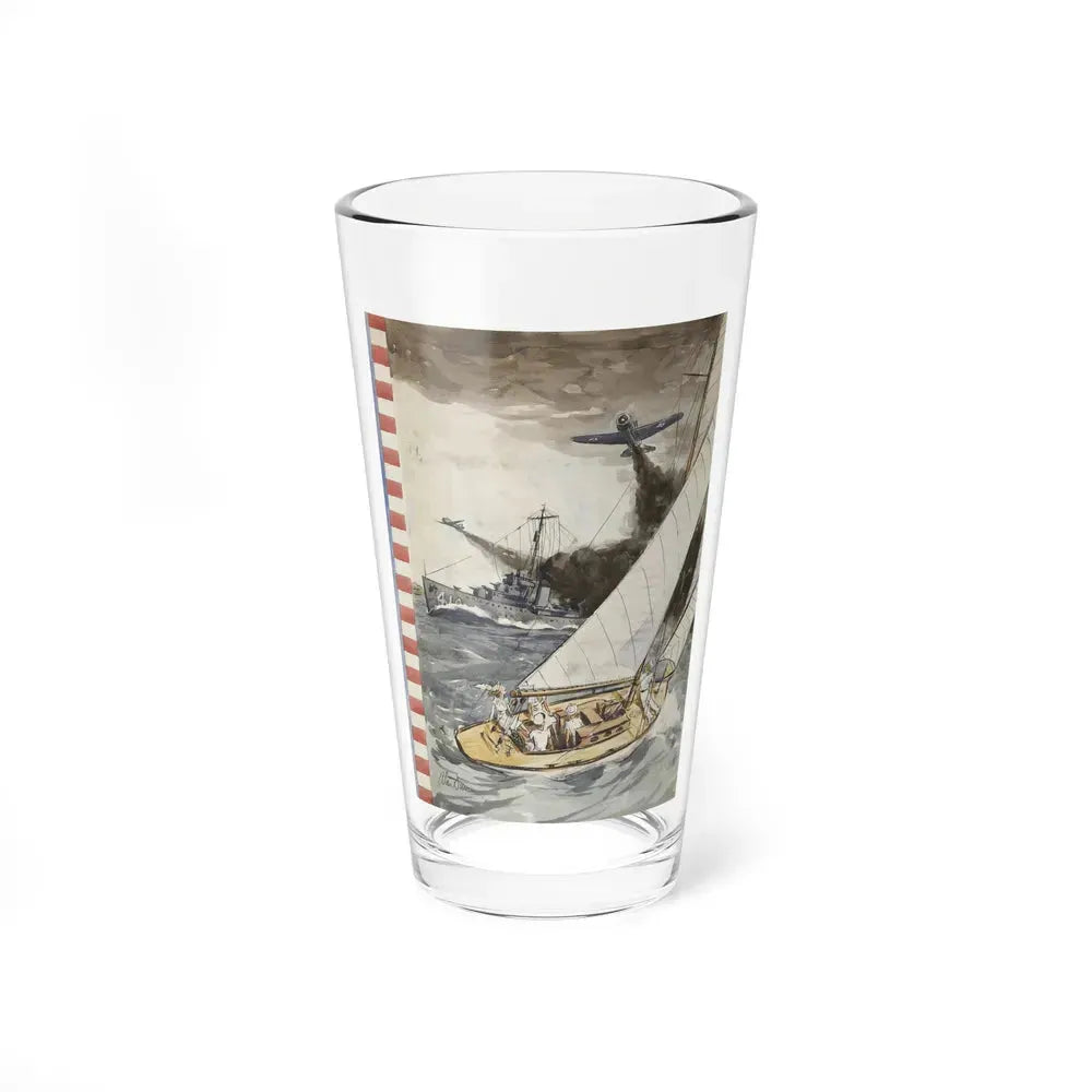 An unused The New Yorker cover (Magazine Illustration) Pint Glass 16oz 16oz - Go Mug Yourself