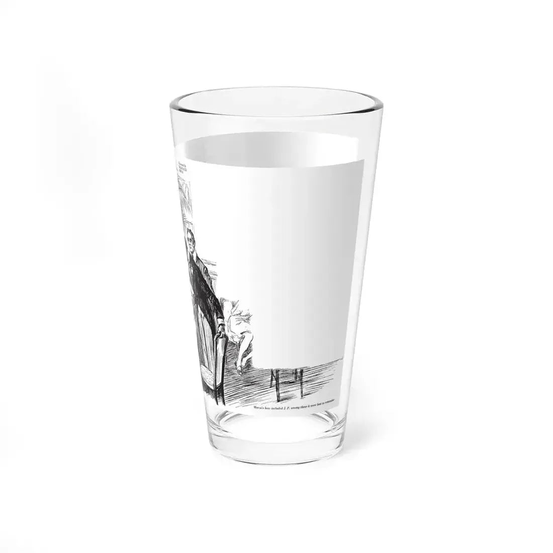 Ancestors while you Wait, Collier's, March 31, 1928 (Magazine Illustration) Pint Glass 16oz - Go Mug Yourself