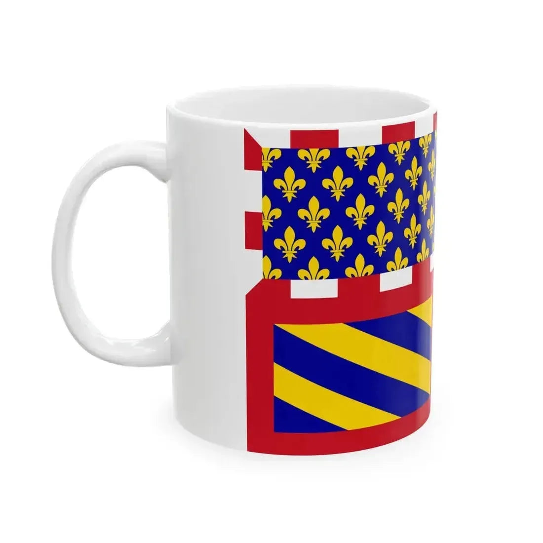 Ancient Flag of Burgundy (Belgium) White Coffee Mug - Go Mug Yourself