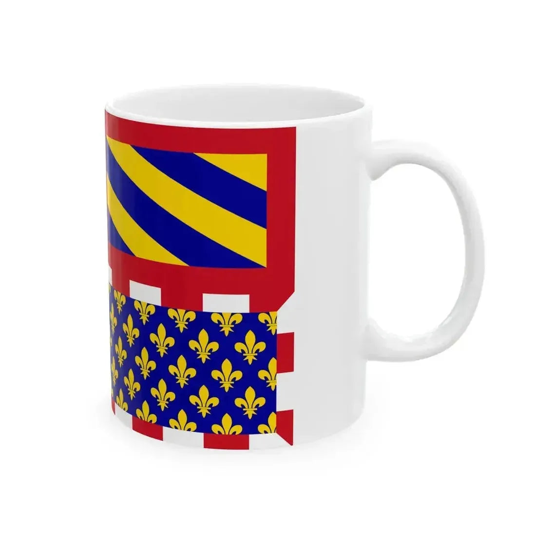 Ancient Flag of Burgundy (Belgium) White Coffee Mug - Go Mug Yourself