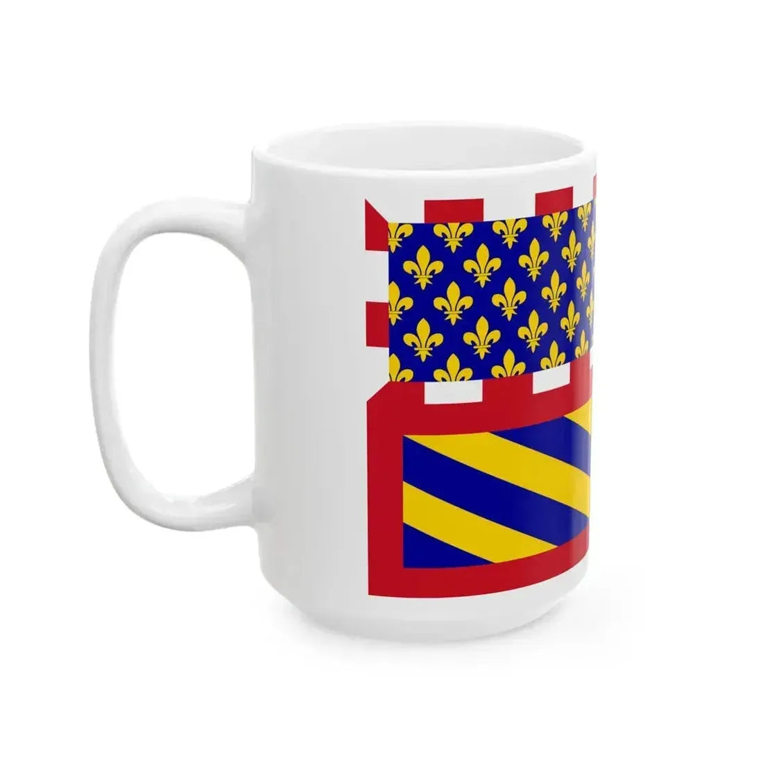 Ancient Flag of Burgundy (Belgium) White Coffee Mug - Go Mug Yourself