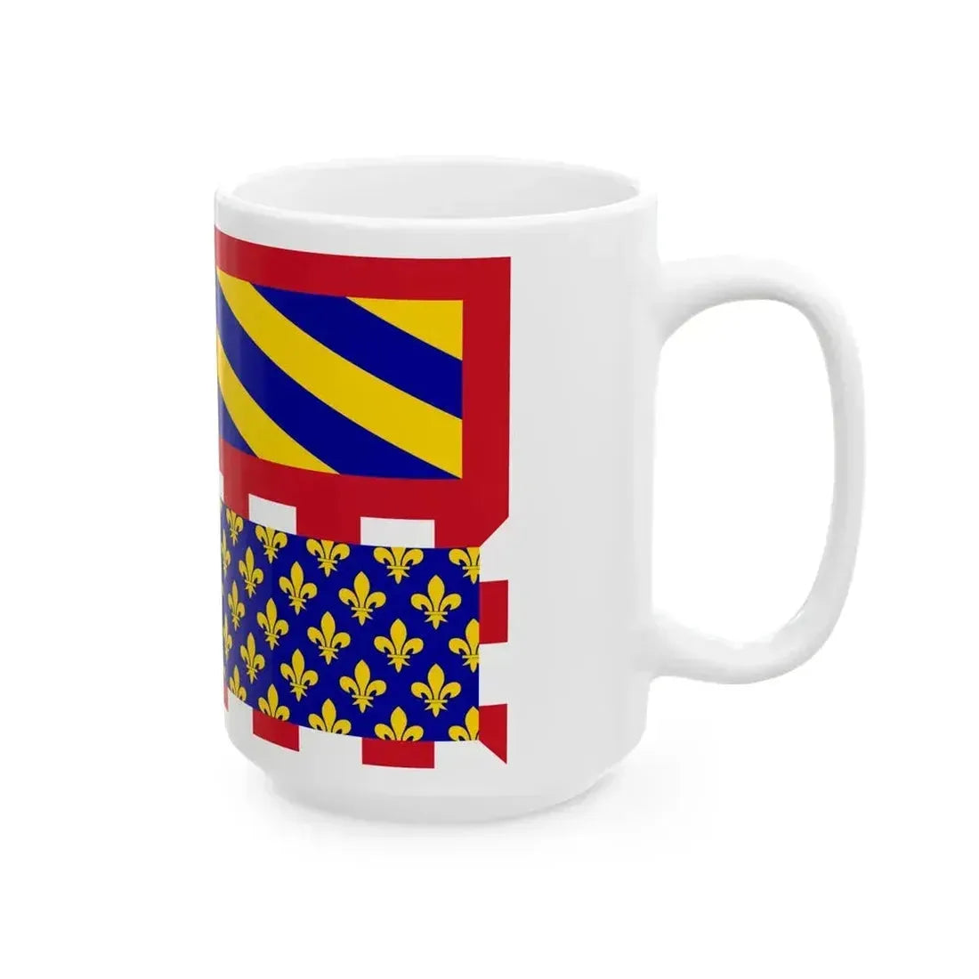 Ancient Flag of Burgundy (Belgium) White Coffee Mug - Go Mug Yourself