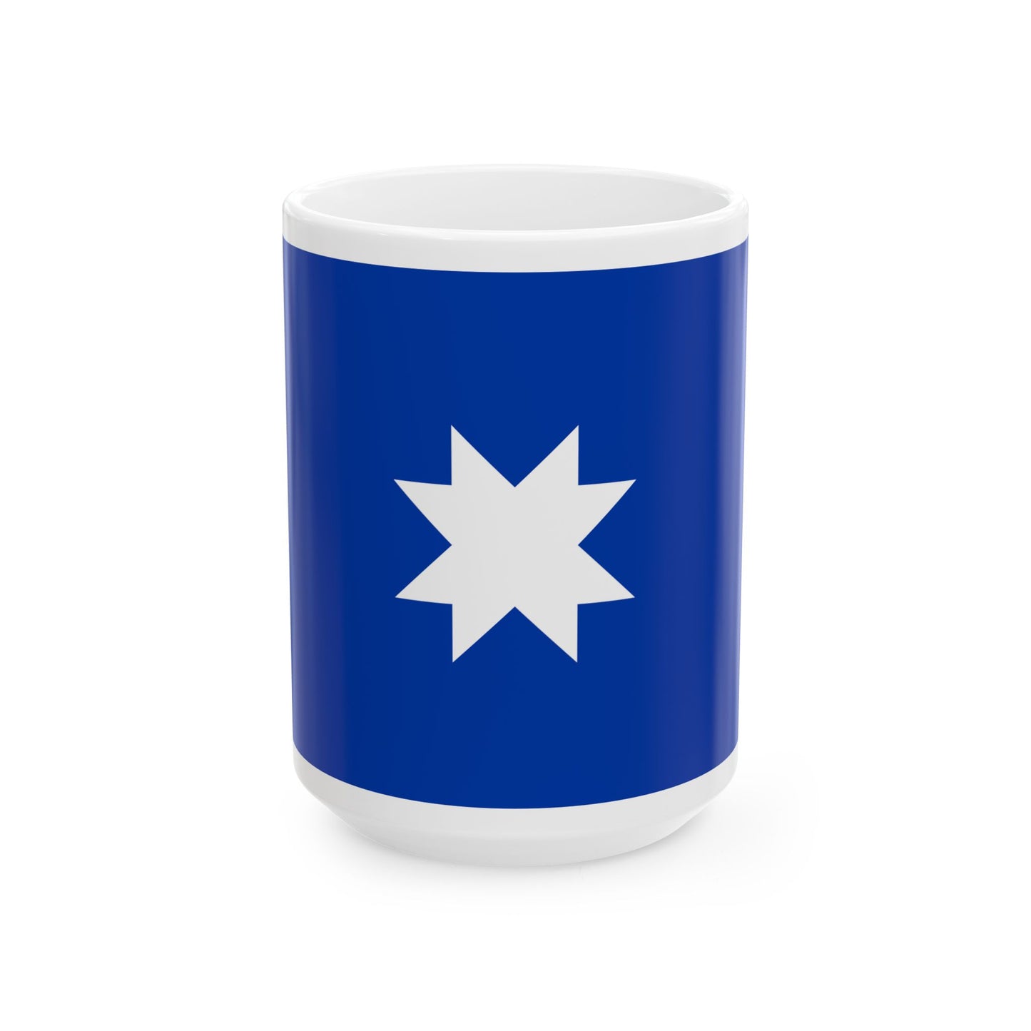 Ancient mapuche flag (Argentina) White Coffee Mug-15oz-Go Mug Yourself