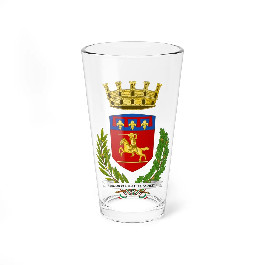 Ancona-Stemma (Italy) (Coat of Arms) Pint Glass 16oz 16oz - Go Mug Yourself