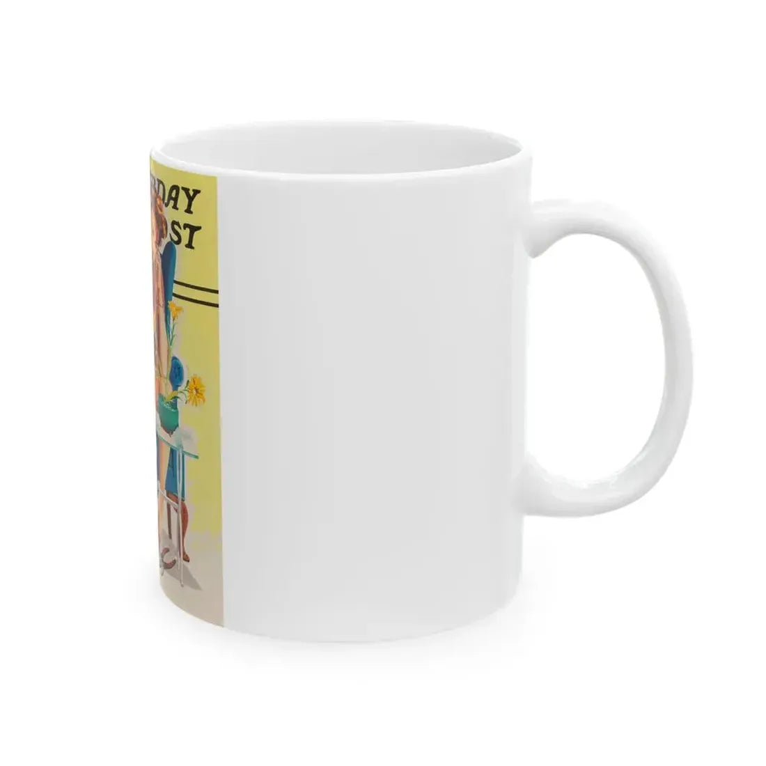 And it Looked so Easy, The Saturday Evening Post study - White Coffee Mug - Go Mug Yourself