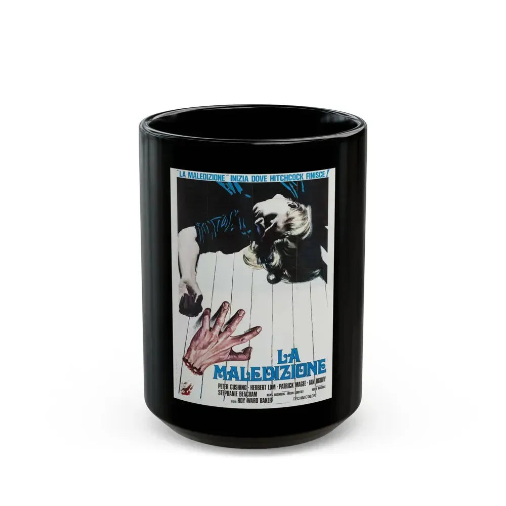 AND NOW THE SCREAMING STARTS (ITALIAN) 1973 Movie Poster - Black Coffee Mug 15oz - Go Mug Yourself