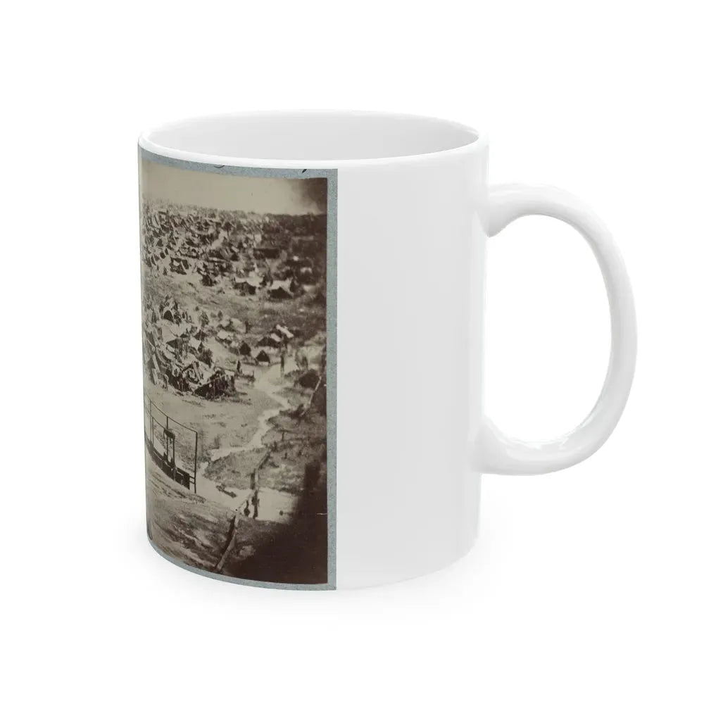 Andersonville Prison, Ga., August 17, 1864. Bird's Eye View (U.S. Civil War) White Coffee Mug - Go Mug Yourself
