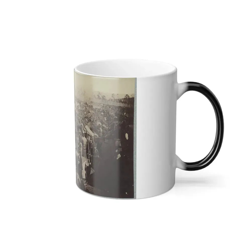 Andersonville Prison, Ga., August 17, 1864. Issuing Rations, View From Main Gate (U.S. Civil War) Color Changing Coffee Mug 11oz - Go Mug Yourself