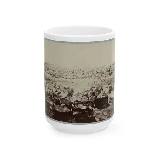 Andersonville Prison, Ga., August 17, 1864. North-West View Of Stockade (U.S. Civil War) White Coffee Mug 15oz - Go Mug Yourself