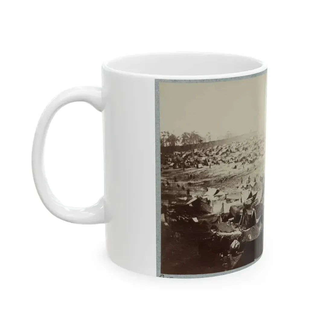 Andersonville Prison, Ga., August 17, 1864. North-West View Of Stockade (U.S. Civil War) White Coffee Mug - Go Mug Yourself
