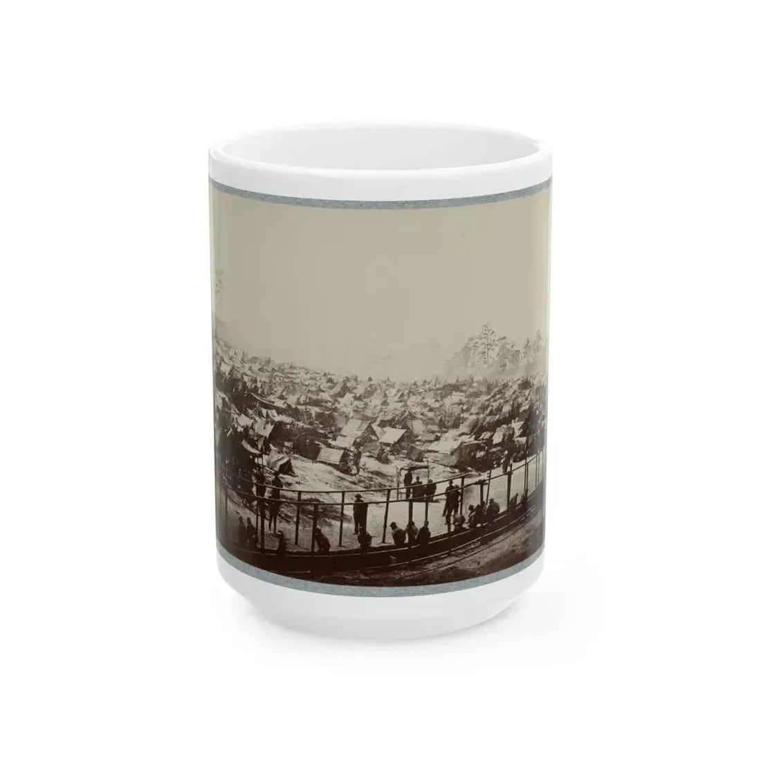 Andersonville Prison, Ga., August 17, 1864. South-East View Of Stockade (U.S. Civil War) White Coffee Mug 15oz - Go Mug Yourself