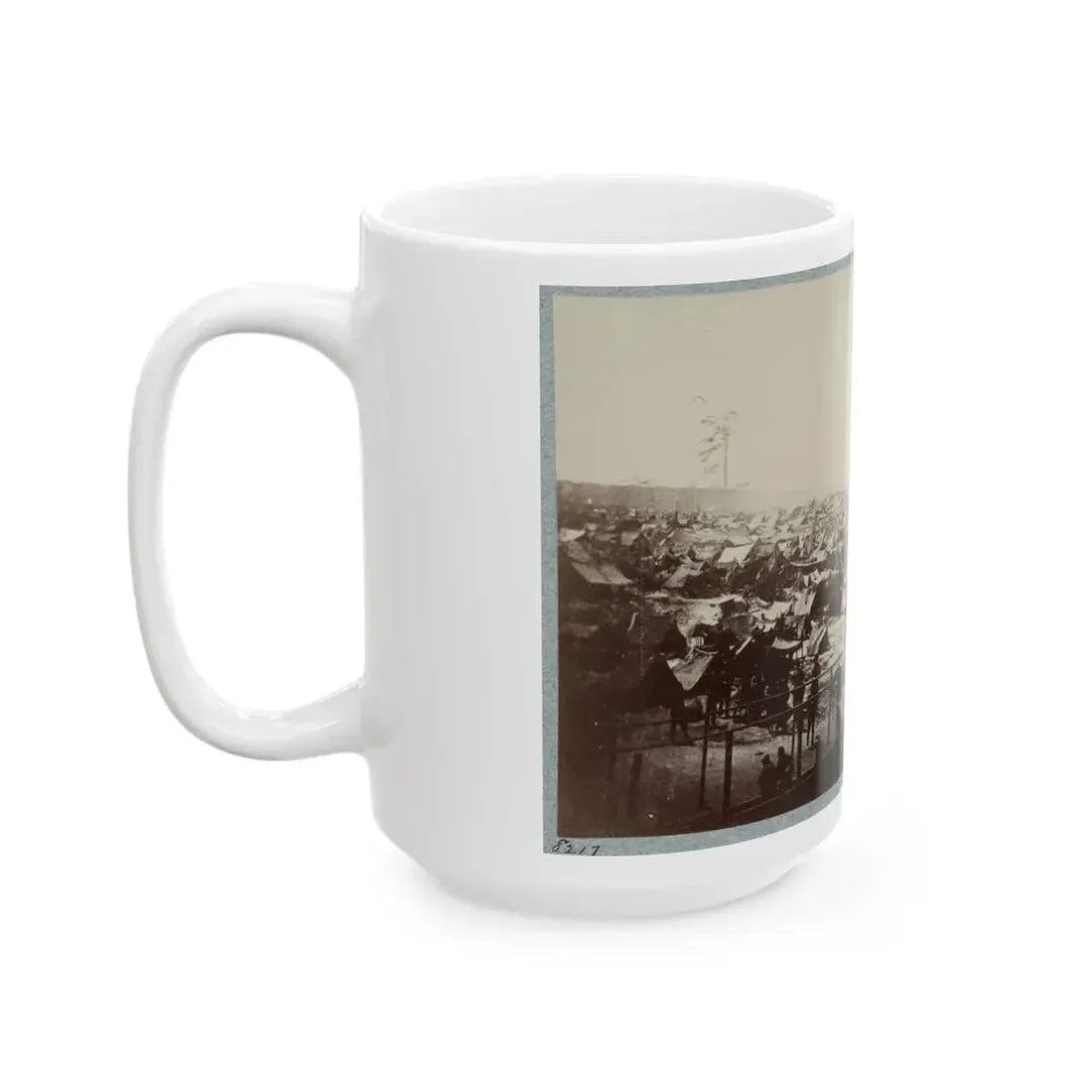 Andersonville Prison, Ga., August 17, 1864. South-East View Of Stockade (U.S. Civil War) White Coffee Mug - Go Mug Yourself