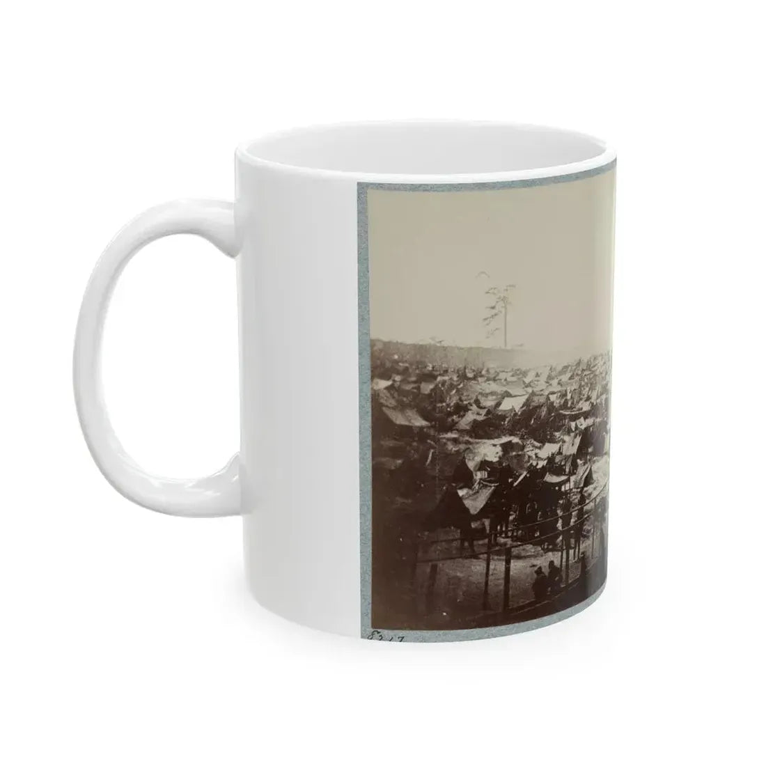 Andersonville Prison, Ga., August 17, 1864. South-East View Of Stockade (U.S. Civil War) White Coffee Mug - Go Mug Yourself