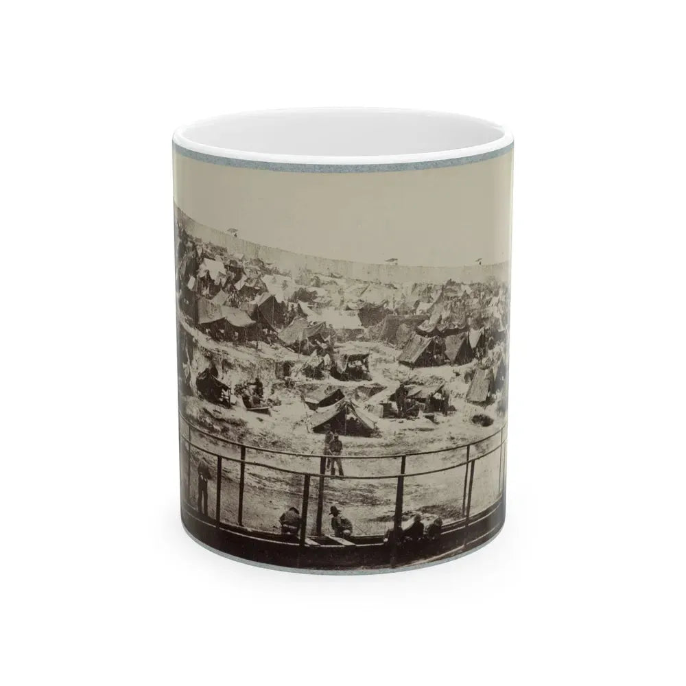 Andersonville Prison, Ga., August 17, 1864. South View Of Stockade (U.S. Civil War) White Coffee Mug 11oz - Go Mug Yourself