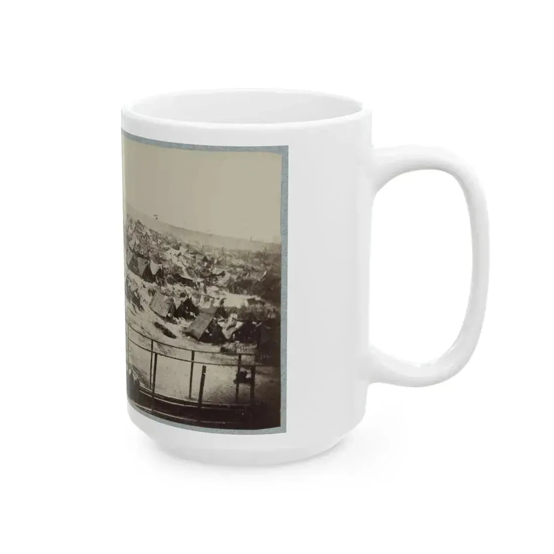 Andersonville Prison, Ga., August 17, 1864. South View Of Stockade (U.S. Civil War) White Coffee Mug - Go Mug Yourself