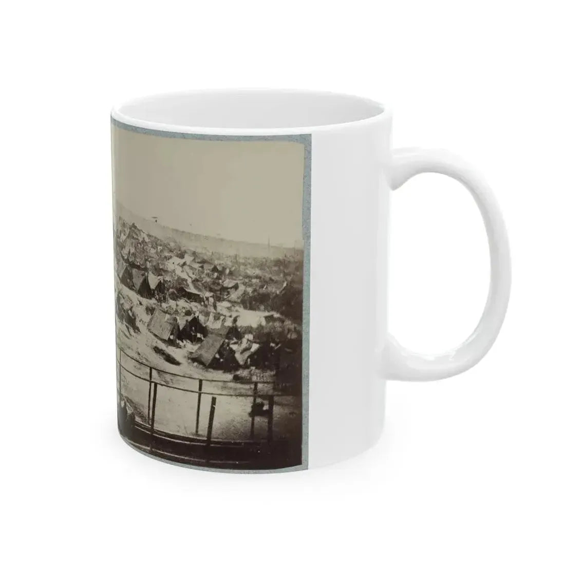 Andersonville Prison, Ga., August 17, 1864. South View Of Stockade (U.S. Civil War) White Coffee Mug - Go Mug Yourself