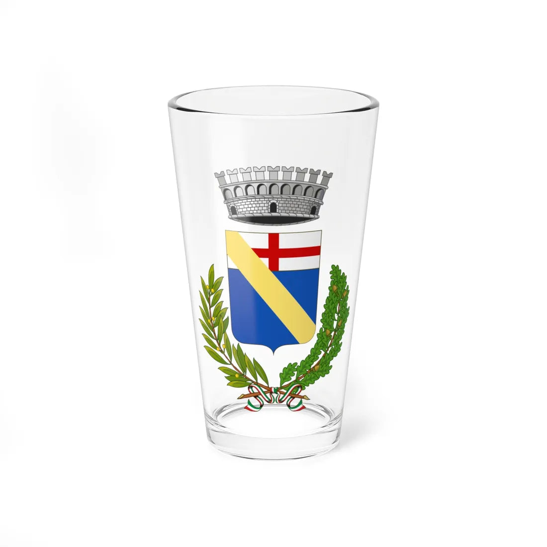 Andora-Stemma (Italy) (Coat of Arms) Pint Glass 16oz 16oz - Go Mug Yourself