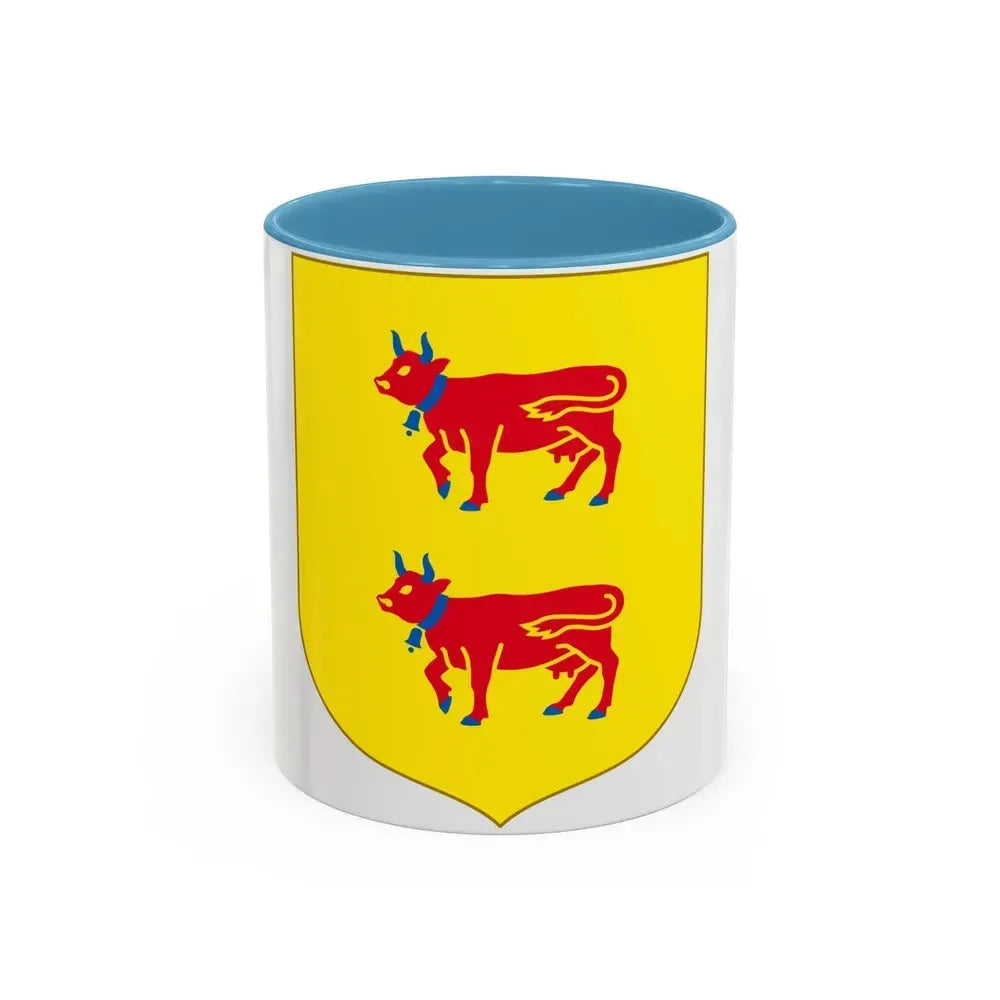 Andorra - Bearne Coat of Arms - Accent Coffee Mug 11oz Light Blue - Go Mug Yourself