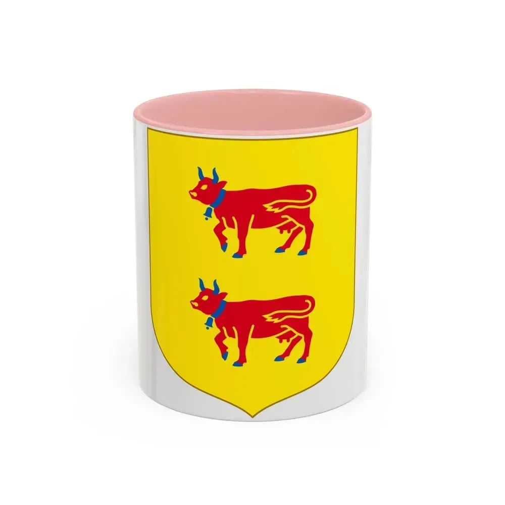 Andorra - Bearne Coat of Arms - Accent Coffee Mug 11oz Pink - Go Mug Yourself