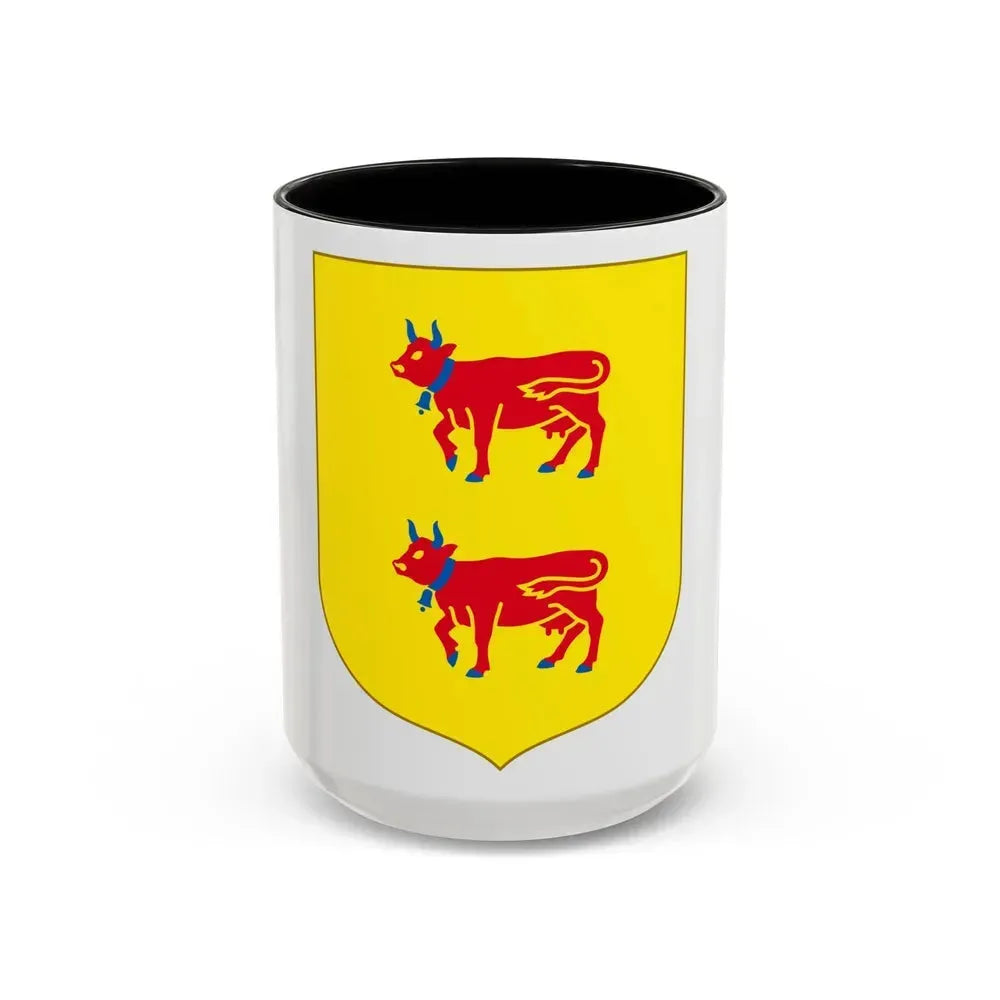 Andorra - Bearne Coat of Arms - Accent Coffee Mug 15oz Black - Go Mug Yourself