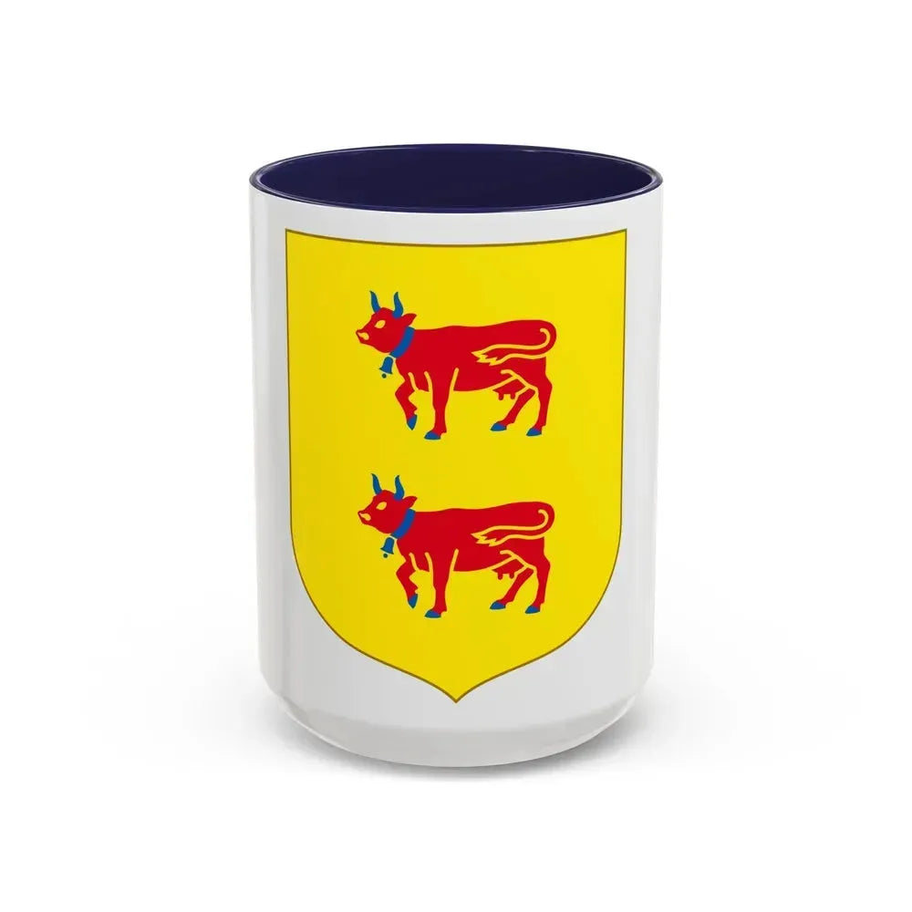 Andorra - Bearne Coat of Arms - Accent Coffee Mug 15oz Navy - Go Mug Yourself