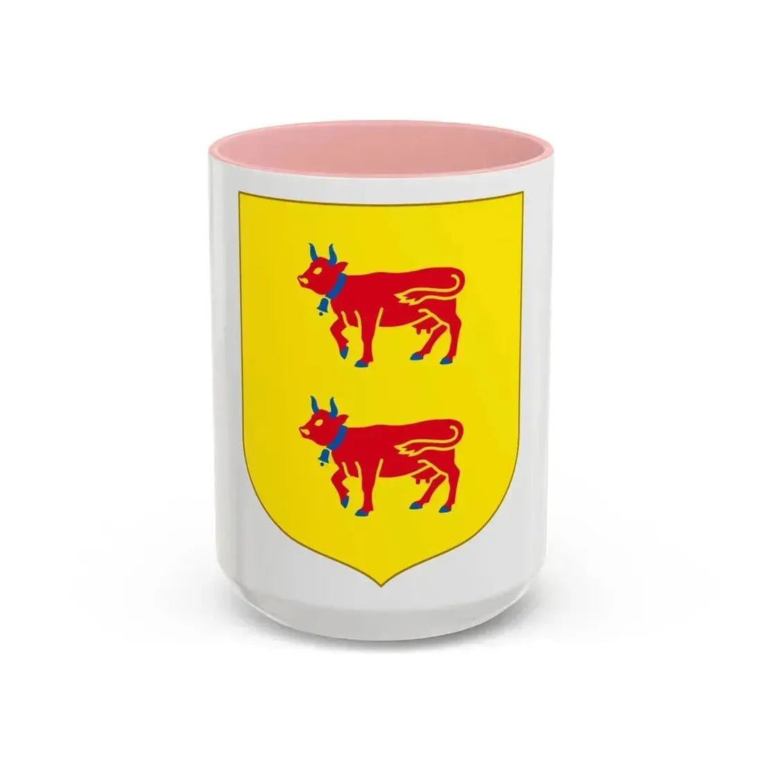Andorra - Bearne Coat of Arms - Accent Coffee Mug 15oz Pink - Go Mug Yourself