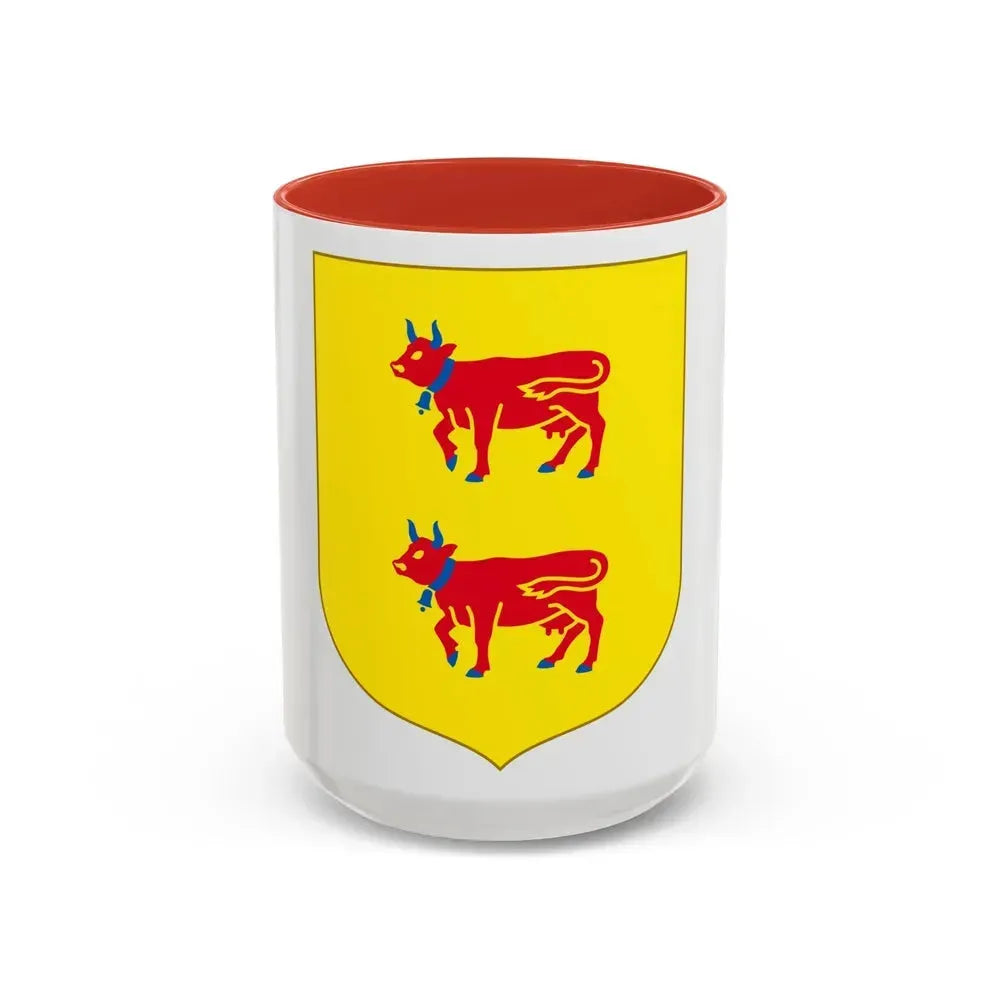 Andorra - Bearne Coat of Arms - Accent Coffee Mug 15oz Red - Go Mug Yourself